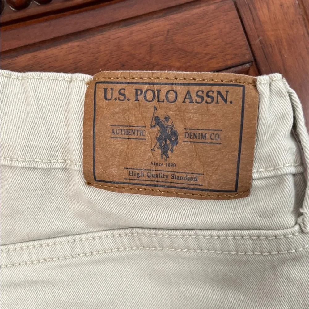 U.S. Polo Assn. Boy’s  Denim and Cream Jeans
